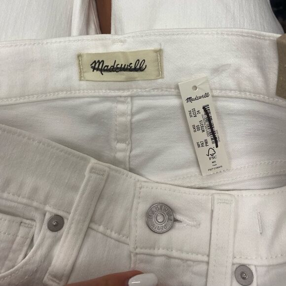 Madewell 10" High-Rise Skinny Jeans in Pure White* - Picture 9 of 9